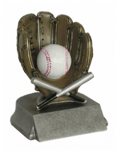 baseball glove, ball and bats award