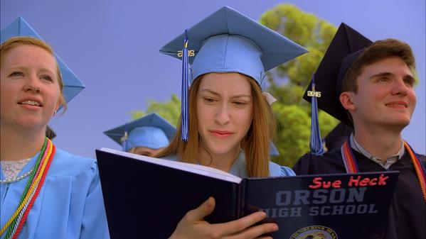 Sue Heck graduation yearbook - The Middle