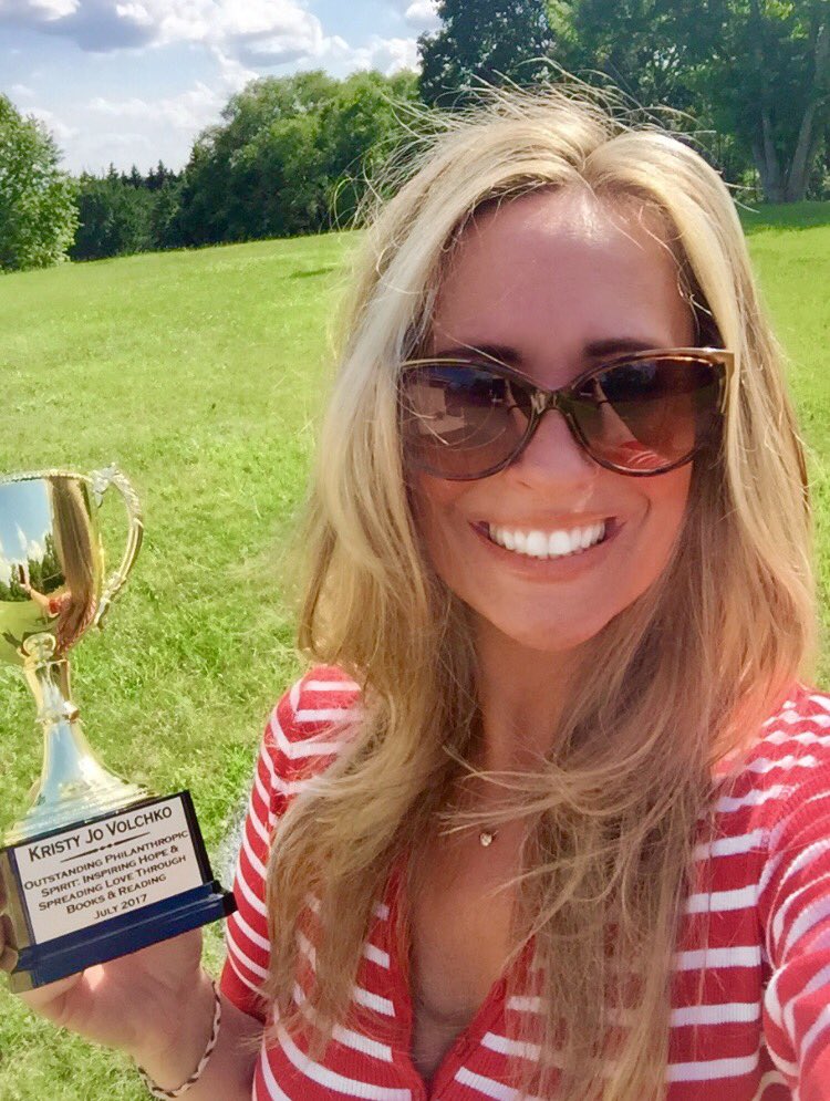 Random Acts of Trophy-ness: Show Us Your Sue award winner Kristy Jo Volchko never fails to lift the spirits of team Trophy Central!