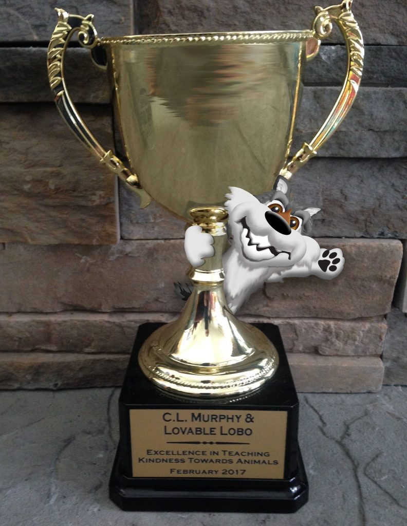 C.L. Murphy and Lovable Lobo Random Acts of Trophy-ness Show Us Your Sue award