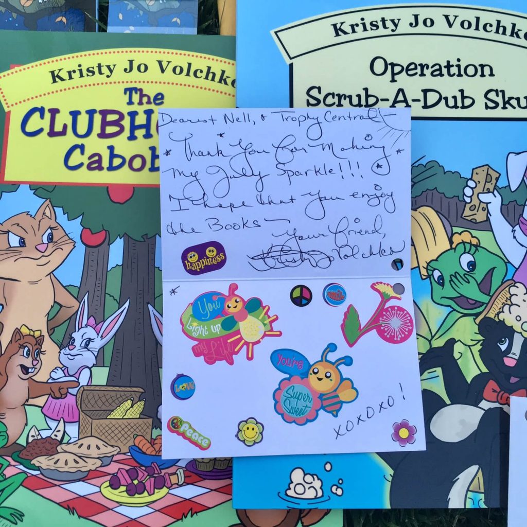 Thank you card from Kristy Jo! Kristy Jo Volchkin books 1